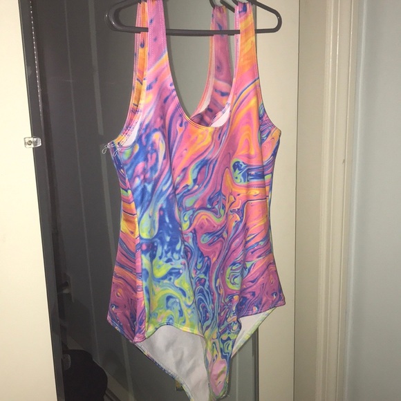 iHeartRaves Pants - Into The Am Psychedelic Bodysuit